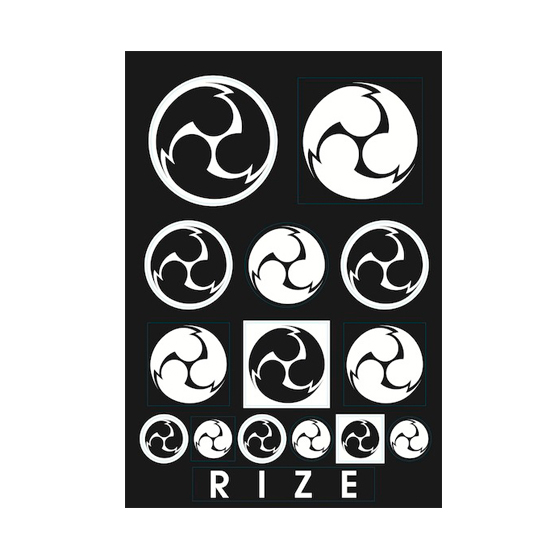 [115種類]家紋ステッカー　セット 屋外用家紋ステッカー(5枚入り／1セット) 家紋グッズ和市場 : 和市場